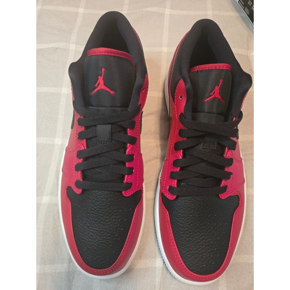 Air Jordan 1 Low Reverse Bred Gym Red Black NIB 553558-606 Sz 9.5